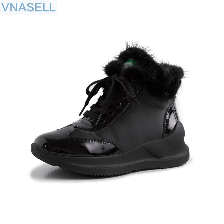 VNASELL winter plus fluffy snow boots women's 2018 new thick-bottomed warm mink wool cotton boots fashion lace-up short boots
VNASELL winter plus fluffy snow boots women's 2018 new thick-bottomed warm mink wool cotton boots fashion lace-up short boots