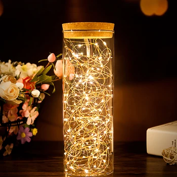 Foxanon 2M 5M Led Strings Copper Wire 3XAA Battery Operated Christmas Wedding Party Bottle DIY Decoration LED String Fairy Light
Foxanon 2M 5M Led Strings Copper Wire 3XAA Battery Operated Christmas Wedding Party Bottle DIY Decoration LED String Fairy Light