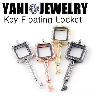 Shuyani 10pcs/lot Alloy Rhinestone Key Shape Floating Locket Openable Glass Living Floating Locket for Charms
Shuyani 10pcs/lot Alloy Rhinestone Key Shape Floating Locket Openable Glass Living Floating Locket for Charms