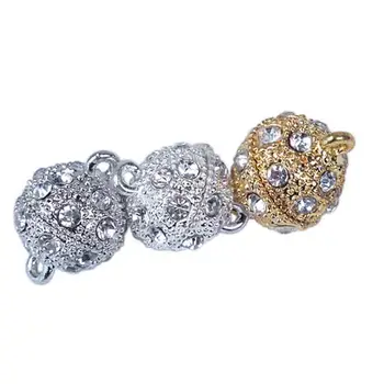 10pcs/lot Silver/Gold/Rhodium Strong Magnetic Clasp 8 10 12 14mm Handmade Bracelet Necklace Jewelry Magnetic Clasps Findings
10pcs/lot Silver/Gold/Rhodium Strong Magnetic Clasp 8 10 12 14mm Handmade Bracelet Necklace Jewelry Magnetic Clasps Findings