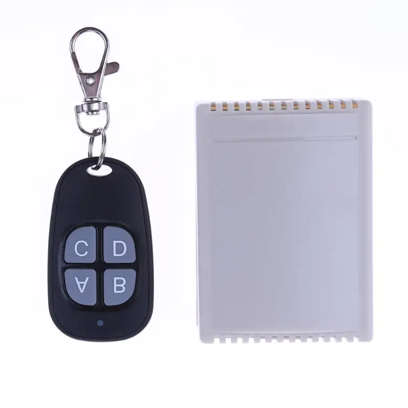 12V 4 Channel Remote Control Switch Receiver Transmitter Long Range Waterproof Control Remote Switch
12V 4 Channel Remote Control Switch Receiver Transmitter Long Range Waterproof Control Remote Switch