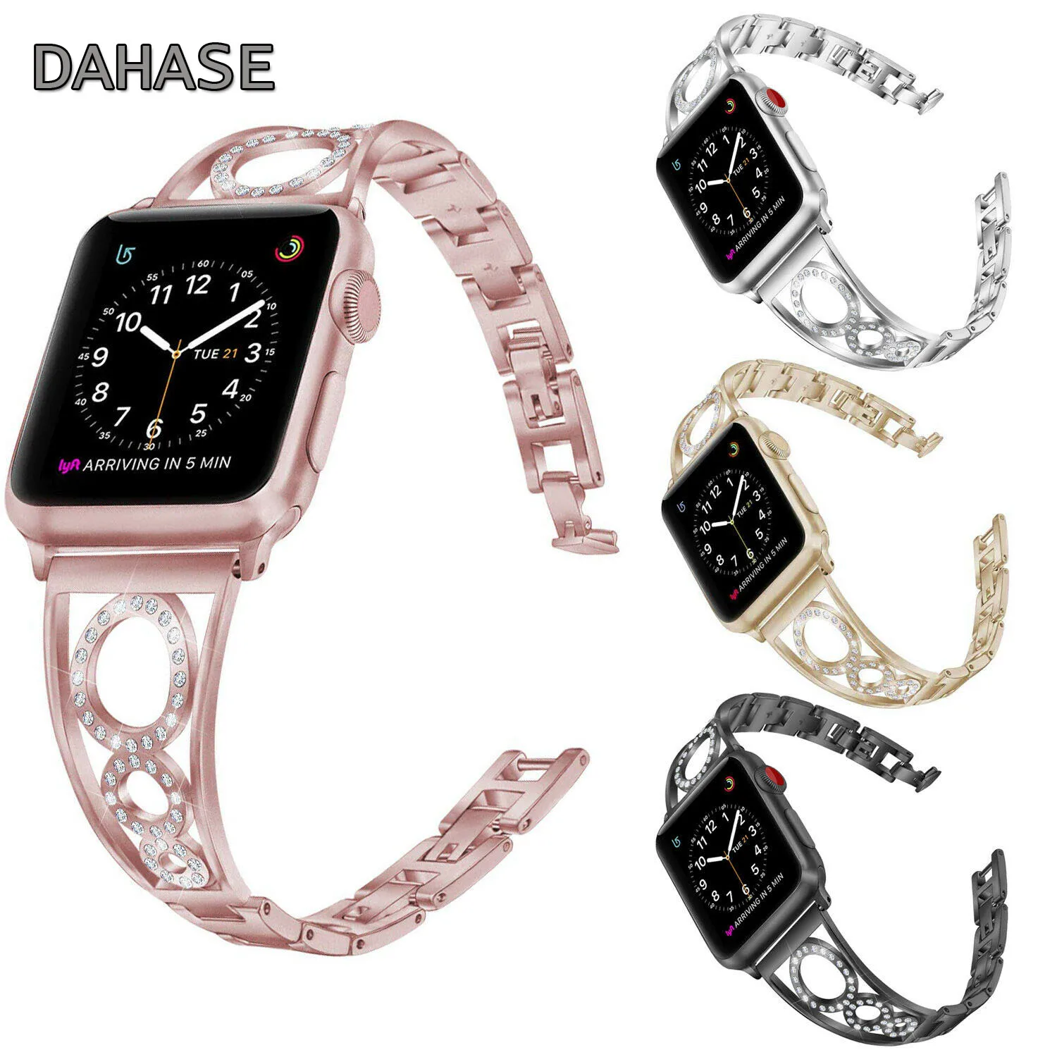 Bling Gems Watch Band for Apple Watch Series 4 3 2 1 Strap Glitter Round Circle Watch Strap for iWatch 38mm 42mm 40mm 44mm
Bling Gems Watch Band for Apple Watch Series 4 3 2 1 Strap Glitter Round Circle Watch Strap for iWatch 38mm 42mm 40mm 44mm