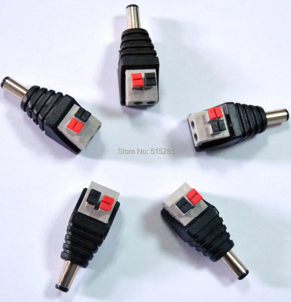 5pcs/pack 2 Pin LED Strip Connector with DC Male Port Led Connector for Single Color LED Strip Light 5050 3528 5630
5pcs/pack 2 Pin LED Strip Connector with DC Male Port Led Connector for Single Color LED Strip Light 5050 3528 5630