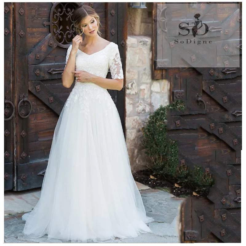 SoDigne Princess Wedding Dress 2019 Boho A Line Boho bridal gown dress Floor Length V Neck Bride Dresses
SoDigne Princess Wedding Dress 2019 Boho A Line Boho bridal gown dress Floor Length V Neck Bride Dresses