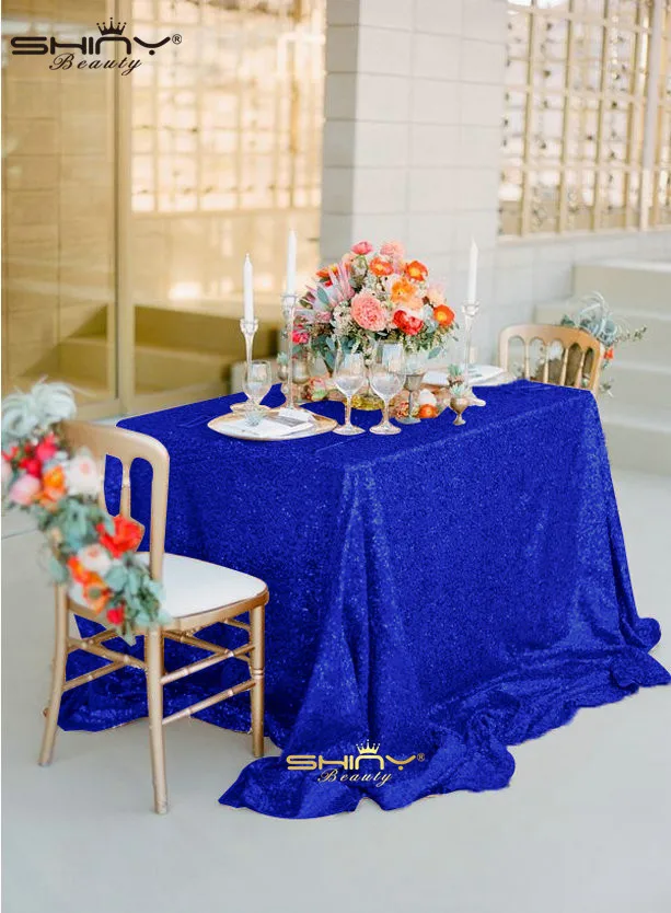 Embroidered 48x72inch Royal Blue Sequin Table Cloth, 125X180cm Sequin Table Cover, Sequin Table Overlay for Wedding Table Decors
Embroidered 48x72inch Royal Blue Sequin Table Cloth, 125X180cm Sequin Table Cover, Sequin Table Overlay for Wedding Table Decors