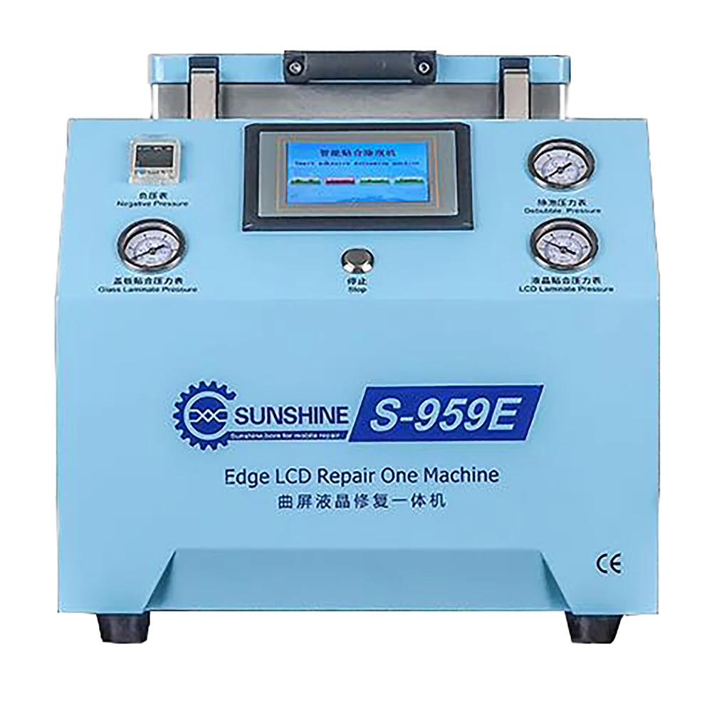 S-959E Edge LCD repair Integral Plane Fitting and Defoaming Integral Machine Built-in vacuum pump FOR samsung S7/S8/S8+/S9/S9+
S-959E Edge LCD repair Integral Plane Fitting and Defoaming Integral Machine Built-in vacuum pump FOR samsung S7/S8/S8+/S9/S9+