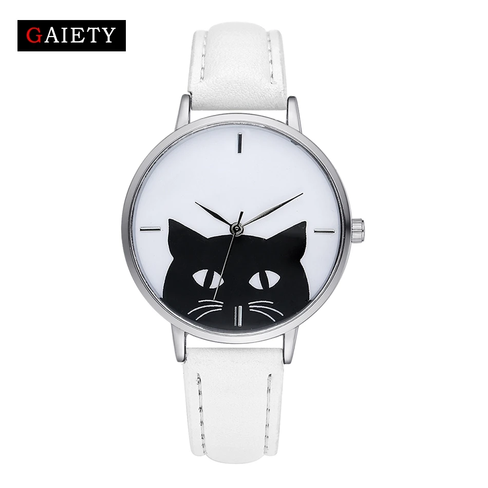 Gaiety Brand New Watch Women Stainless Steel Case Leather Casual Fashion Female Cat Wrist Watches Luxury Quartz Clock Watch G066
Gaiety Brand New Watch Women Stainless Steel Case Leather Casual Fashion Female Cat Wrist Watches Luxury Quartz Clock Watch G066