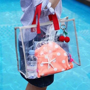 Transparent Jelly Beach Bag Ladies Handbag Large Capacity Shoulder Bag Swimsuit Collection Bag Portable Waterproof Handbag
Transparent Jelly Beach Bag Ladies Handbag Large Capacity Shoulder Bag Swimsuit Collection Bag Portable Waterproof Handbag