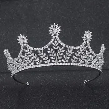 Cubic Zirconia Wedding Bridal Royal Tiara Crown Diadem Women Prom Hair Jewelry Accessories Real Platinum Plated CH10306
Cubic Zirconia Wedding Bridal Royal Tiara Crown Diadem Women Prom Hair Jewelry Accessories Real Platinum Plated CH10306