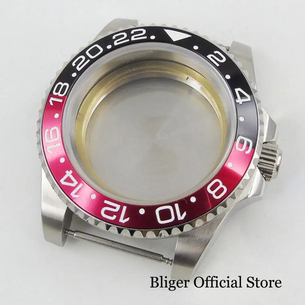 High Quality Automatic Watch Case Sapphire Glass Rotating Black Red Watch Bezel Ring Fit ETA 2836 Automatic Movement
High Quality Automatic Watch Case Sapphire Glass Rotating Black Red Watch Bezel Ring Fit ETA 2836 Automatic Movement