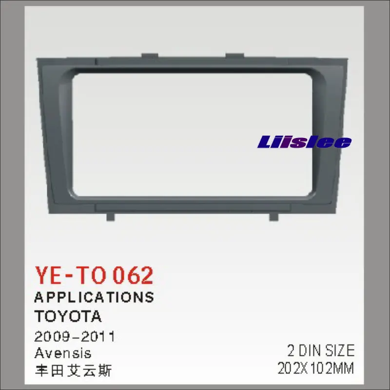 Liislee For Toyota Avensis 2009~2011 Aftermarket Radio Dash Board Kit 2 DIN ABS Plastic Fascias Car Audio Panel Frame Fascia
Liislee For Toyota Avensis 2009~2011 Aftermarket Radio Dash Board Kit 2 DIN ABS Plastic Fascias Car Audio Panel Frame Fascia