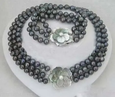 shipping Fashion jewellry fresh water black pearl shell floral clasp women necklace sets (A0516)
shipping Fashion jewellry fresh water black pearl shell floral clasp women necklace sets (A0516)
