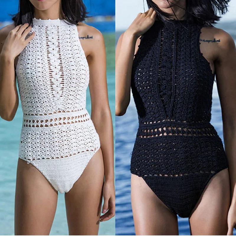 2018 Crochet Swimwear Women One Piece Swimsuit Sexy Sleeveless Backless High Waist Bathing Suits Summer Beach Knitting Bodysuits
2018 Crochet Swimwear Women One Piece Swimsuit Sexy Sleeveless Backless High Waist Bathing Suits Summer Beach Knitting Bodysuits