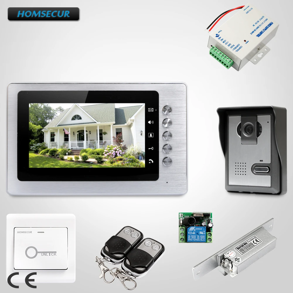 HOMSECUR 7inch Video Door Intercom System with Mute Mode for Home Security for Apartment XC005+XM705
HOMSECUR 7inch Video Door Intercom System with Mute Mode for Home Security for Apartment XC005+XM705