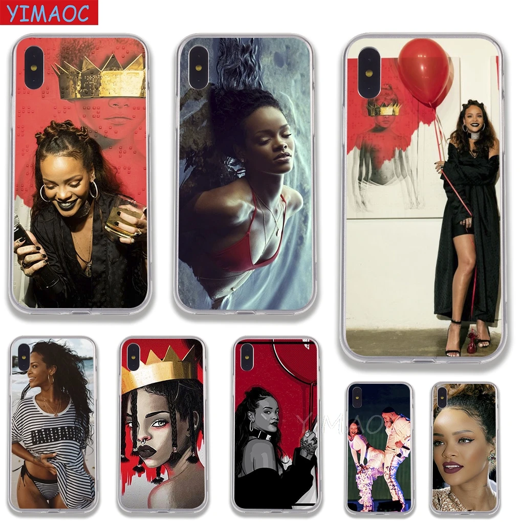 YIMAOC Rihanna Soft Case TPU Silicone Cover for iPhone 8 7 6 6S Plus 5 5S SE X XR XS 11 Pro Max Shell Cases |