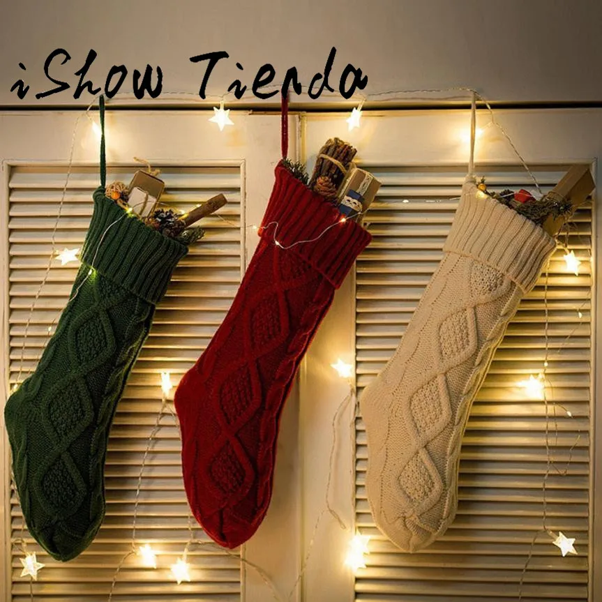 Merry Christmas Knitted Stocking Hanging Crochet Christmas Tree Ornament Decor Natale Ingrosso Christmas Decorations for Home
Merry Christmas Knitted Stocking Hanging Crochet Christmas Tree Ornament Decor Natale Ingrosso Christmas Decorations for Home