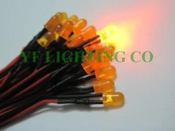 Orange Diffused 5mm dip led Pre Wired led DC12V cable indicator 20mm prewired led(CE&Rosh)
Orange Diffused 5mm dip led Pre Wired led DC12V cable indicator 20mm prewired led(CE&Rosh)
