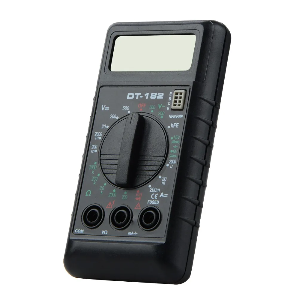 Mini Digital Multimeter DT182 With Buzzer Overload Protection Pocket Voltage Ampere Ohm Meter DC AC LCD Portable Tool
Mini Digital Multimeter DT182 With Buzzer Overload Protection Pocket Voltage Ampere Ohm Meter DC AC LCD Portable Tool