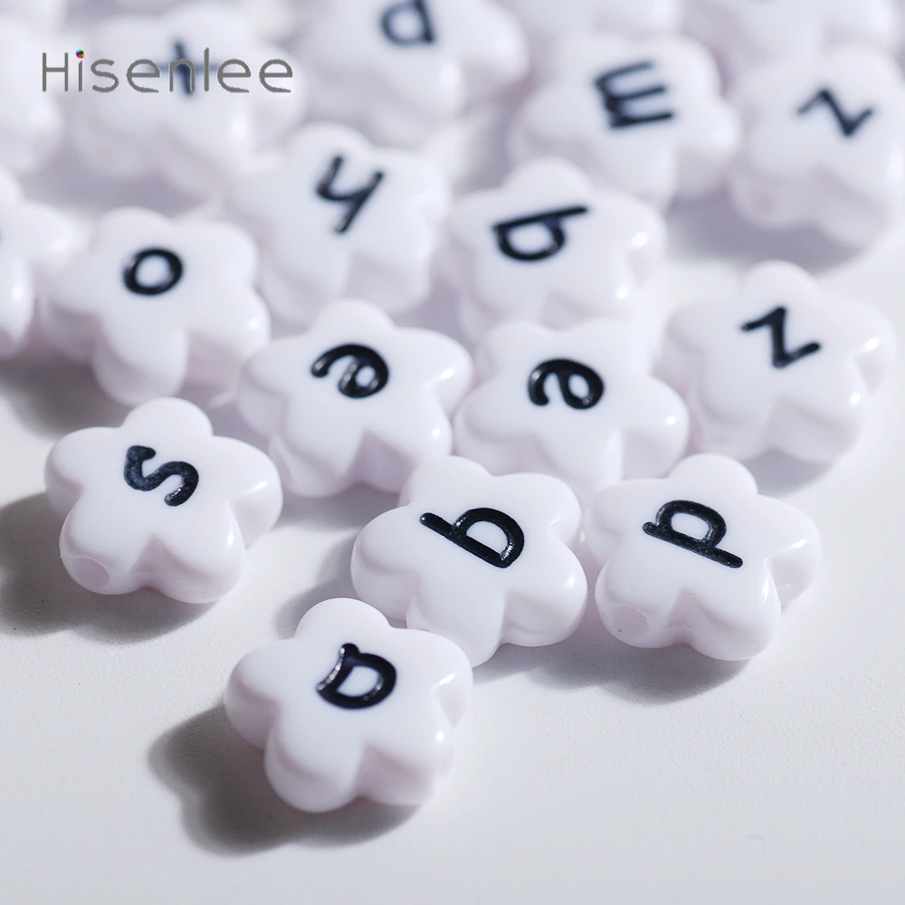 White Acrylic Flower Perforated beads 4X11MM English Alphabet Beads Random combination of letters Ornament beads 50pcs
White Acrylic Flower Perforated beads 4X11MM English Alphabet Beads Random combination of letters Ornament beads 50pcs