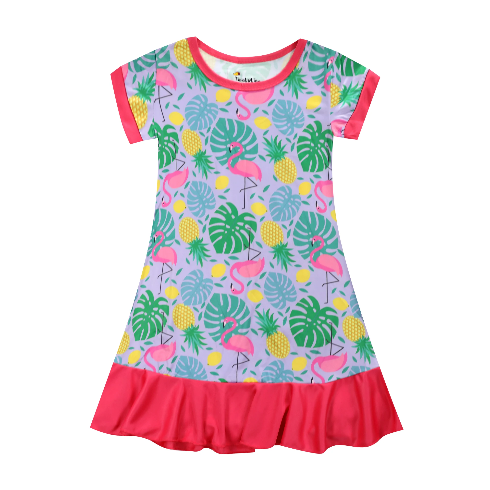 Summer New Girls Flamingos and Pineapple Cartoon 3D Printing Girls Dress Children Dresses for 2-10Years Kids Clothes
Summer New Girls Flamingos and Pineapple Cartoon 3D Printing Girls Dress Children Dresses for 2-10Years Kids Clothes