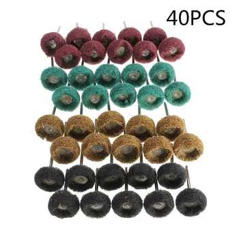 40Pcs 25mm Scouring Pad Grinding sanding Head Abrasive Buffing Wheel 3mm shank Thread Polishing Buffing Brush For Rotary Tool
40Pcs 25mm Scouring Pad Grinding sanding Head Abrasive Buffing Wheel 3mm shank Thread Polishing Buffing Brush For Rotary Tool