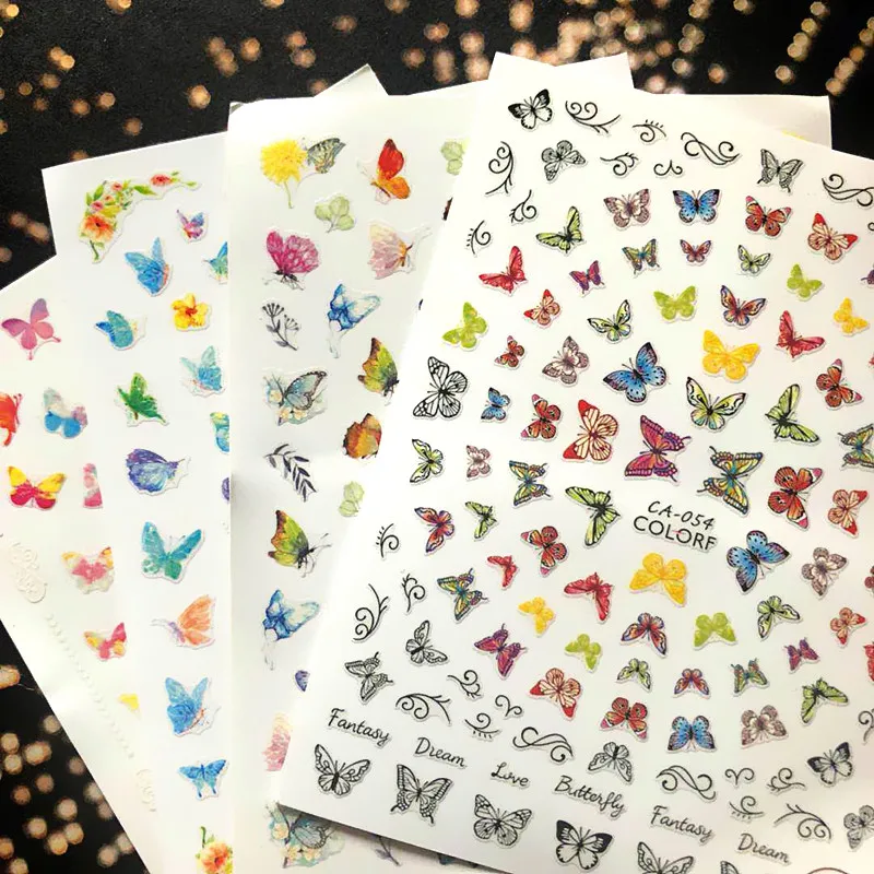 Newest 3d nail art sticker coloful butterfly CA-54 Stamp Decals Tool DIY Nail Decoration Tools
Newest 3d nail art sticker coloful butterfly CA-54 Stamp Decals Tool DIY Nail Decoration Tools