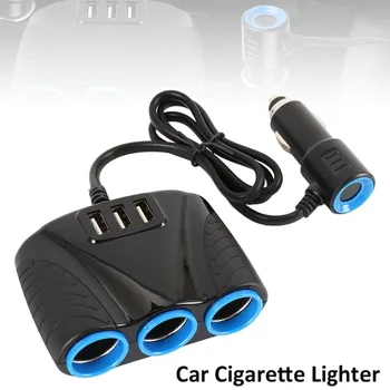 3 port Car Cigarette Socket Lighter Splitter Dual USB Output Charger fast charge charger Power Adapter 120W for car large trucks
3 port Car Cigarette Socket Lighter Splitter Dual USB Output Charger fast charge charger Power Adapter 120W for car large trucks