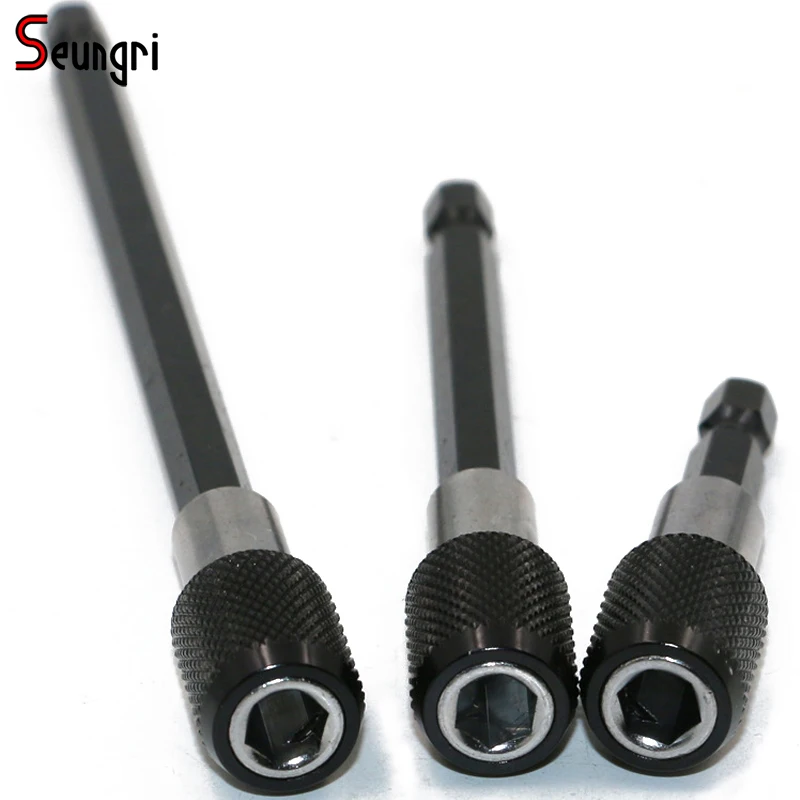 SR 3Pcs/Set 60mm/100mm/150mm Magnetic Screwdriver Extension Bit Quick Release 1/4 Hex Shank Tools Holder Tool Drill Bits Set | Инструменты