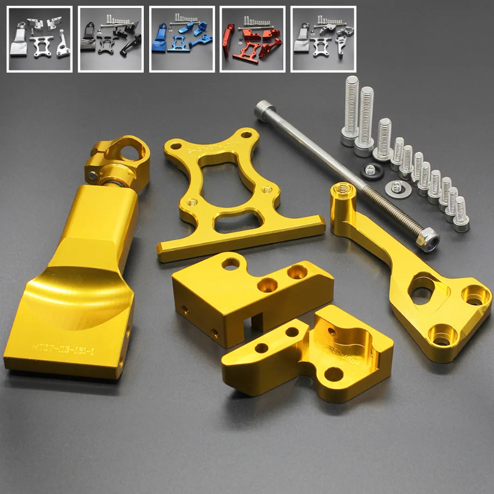 For YAMAHA MT07 FZ07 MT-07 MT 07 2014-2017 2015 CNC Motorcycles Steering Damper Stabilize Damper Bracket Support Mounting Kit
For YAMAHA MT07 FZ07 MT-07 MT 07 2014-2017 2015 CNC Motorcycles Steering Damper Stabilize Damper Bracket Support Mounting Kit