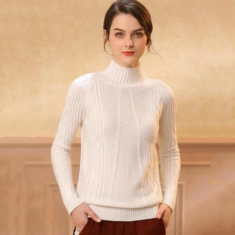 Autumn Pure Cashmere Turtleneck Women Sweater Female Pullovers Long Sleeve Warm Soft Knitted Fashion 2018 Women Winter Clothes
Autumn Pure Cashmere Turtleneck Women Sweater Female Pullovers Long Sleeve Warm Soft Knitted Fashion 2018 Women Winter Clothes