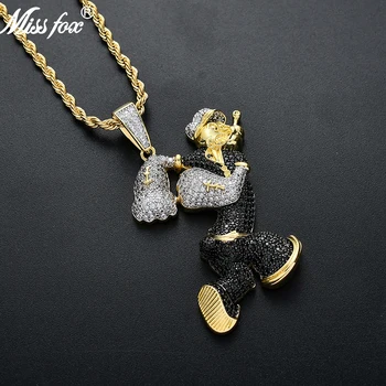 Missfox Popeye Pendant Necklace Personality Style Plated Hip Hop Chain Necklaces Full Zircon 2019 Gift For Men Rap Accessories
Missfox Popeye Pendant Necklace Personality Style Plated Hip Hop Chain Necklaces Full Zircon 2019 Gift For Men Rap Accessories