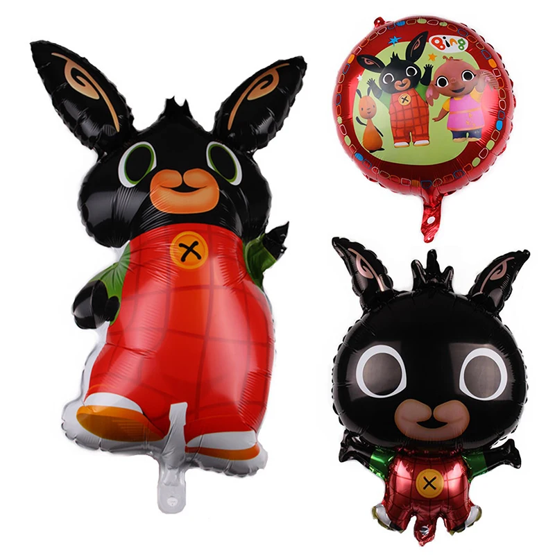 

1pc Bing Bunny Rabbit Birthday Aluminium Foil Helium Ballons Party Decorations Kids Baby Shower Inflatable Gifts Toys Ballloons
