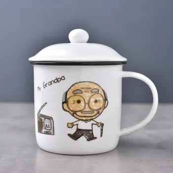 Retro Nostalgic Coffee Cup Enamel color Ceramic Mugs Tea Milk Mug with Lid water bottle Elder Portable Drinkware Lovers Gift
Retro Nostalgic Coffee Cup Enamel color Ceramic Mugs Tea Milk Mug with Lid water bottle Elder Portable Drinkware Lovers Gift