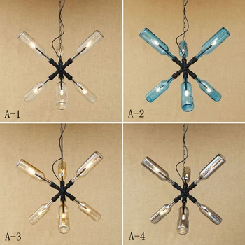 Modern LOFT glass bottles pendant lamp G4 bulb light For restaurant Living/dining room/bar Pendant Light Fixture 220V
Modern LOFT glass bottles pendant lamp G4 bulb light For restaurant Living/dining room/bar Pendant Light Fixture 220V