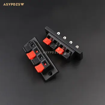 10PCS WP4-10 Large 4Pin Speaker Box Terminal Board Audio wire Clip 4 Feet spring clip Balck and Red jack plug socket
10PCS WP4-10 Large 4Pin Speaker Box Terminal Board Audio wire Clip 4 Feet spring clip Balck and Red jack plug socket