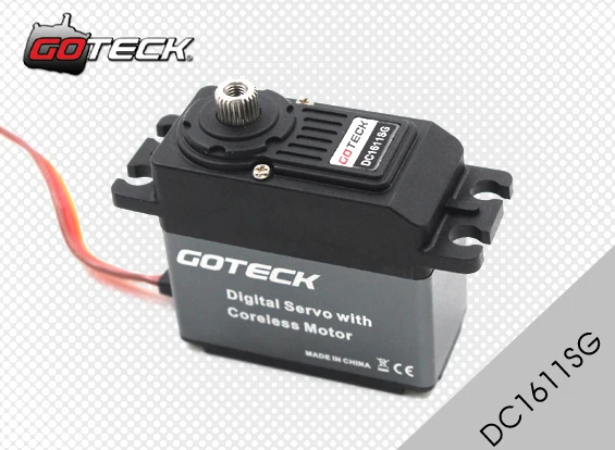 Goteck DC1611SG Digital Standard Servo with High Speed 20kg-cm, 22kg-cm Torque coreless motor
Goteck DC1611SG Digital Standard Servo with High Speed 20kg-cm, 22kg-cm Torque coreless motor