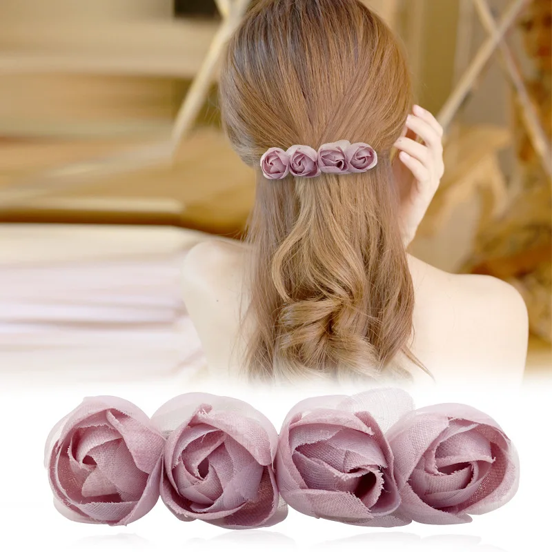 2019 Korean Hairpin Top Fashion Clip Simple Headpiece Fabric Flower Ladies Clip Hair Jewelry for Women Bridal Hair Accessories
2019 Korean Hairpin Top Fashion Clip Simple Headpiece Fabric Flower Ladies Clip Hair Jewelry for Women Bridal Hair Accessories