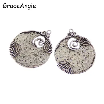 2PCS Antique Charm Ancient Tone Round Shaped Alloy Pendants Crafts 52*44mm Jewelry Accessory DIY Findings Charms PendantColor
2PCS Antique Charm Ancient Tone Round Shaped Alloy Pendants Crafts 52*44mm Jewelry Accessory DIY Findings Charms PendantColor