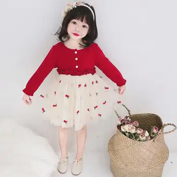 2019 Baby Girl Mesh Patchwork Princess Dress Kids Girl Embroidery Pineapple Cotton Vestido Children Causal Pleated Dress Q704
2019 Baby Girl Mesh Patchwork Princess Dress Kids Girl Embroidery Pineapple Cotton Vestido Children Causal Pleated Dress Q704
