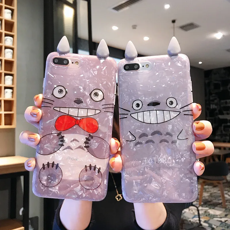 Cartoon Cute Totoro 3D Ear Phone Case For iPhone X XR XS MAX Soft silicone Cover For iPhone 6 6S 7 8 Plus Case Trend girl Capa
Cartoon Cute Totoro 3D Ear Phone Case For iPhone X XR XS MAX Soft silicone Cover For iPhone 6 6S 7 8 Plus Case Trend girl Capa