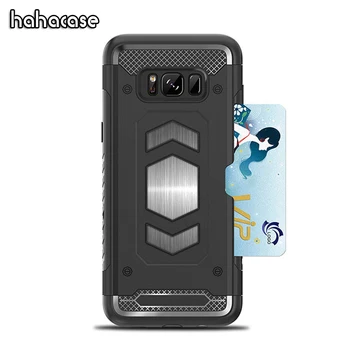 100pcs Hybrid TPU+PC Shockproof Card Slot Case For Samsung Note 9 8 S9 S8 Plus A8 A6 Plus A7 A5 2017 2018 Car Magnet Back Cover
100pcs Hybrid TPU+PC Shockproof Card Slot Case For Samsung Note 9 8 S9 S8 Plus A8 A6 Plus A7 A5 2017 2018 Car Magnet Back Cover