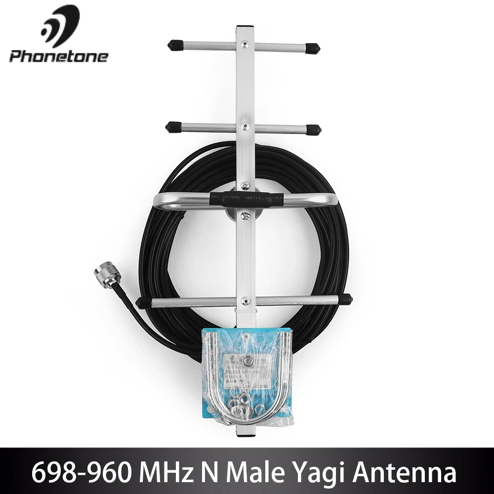 Outdoor Yagi Antenna 8dBi 2G 3G LTE 700/800/850/900MHz Directional For Cell Phone Signal Booster Amplifier with 10m Cable N Male
Outdoor Yagi Antenna 8dBi 2G 3G LTE 700/800/850/900MHz Directional For Cell Phone Signal Booster Amplifier with 10m Cable N Male