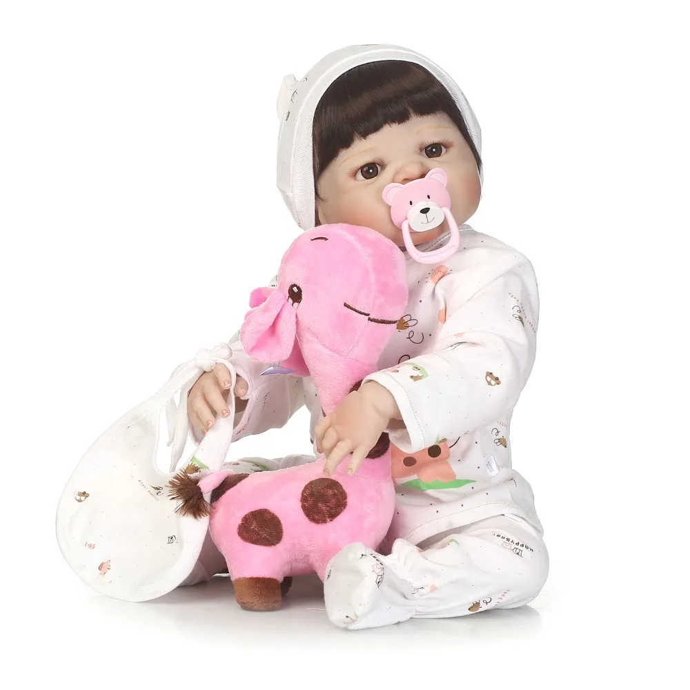 22inch/55cm 100%full silicone baby reborn dolls black hair collectible play house toy birthday gifts bonecas Brinquedos toy
22inch/55cm 100%full silicone baby reborn dolls black hair collectible play house toy birthday gifts bonecas Brinquedos toy