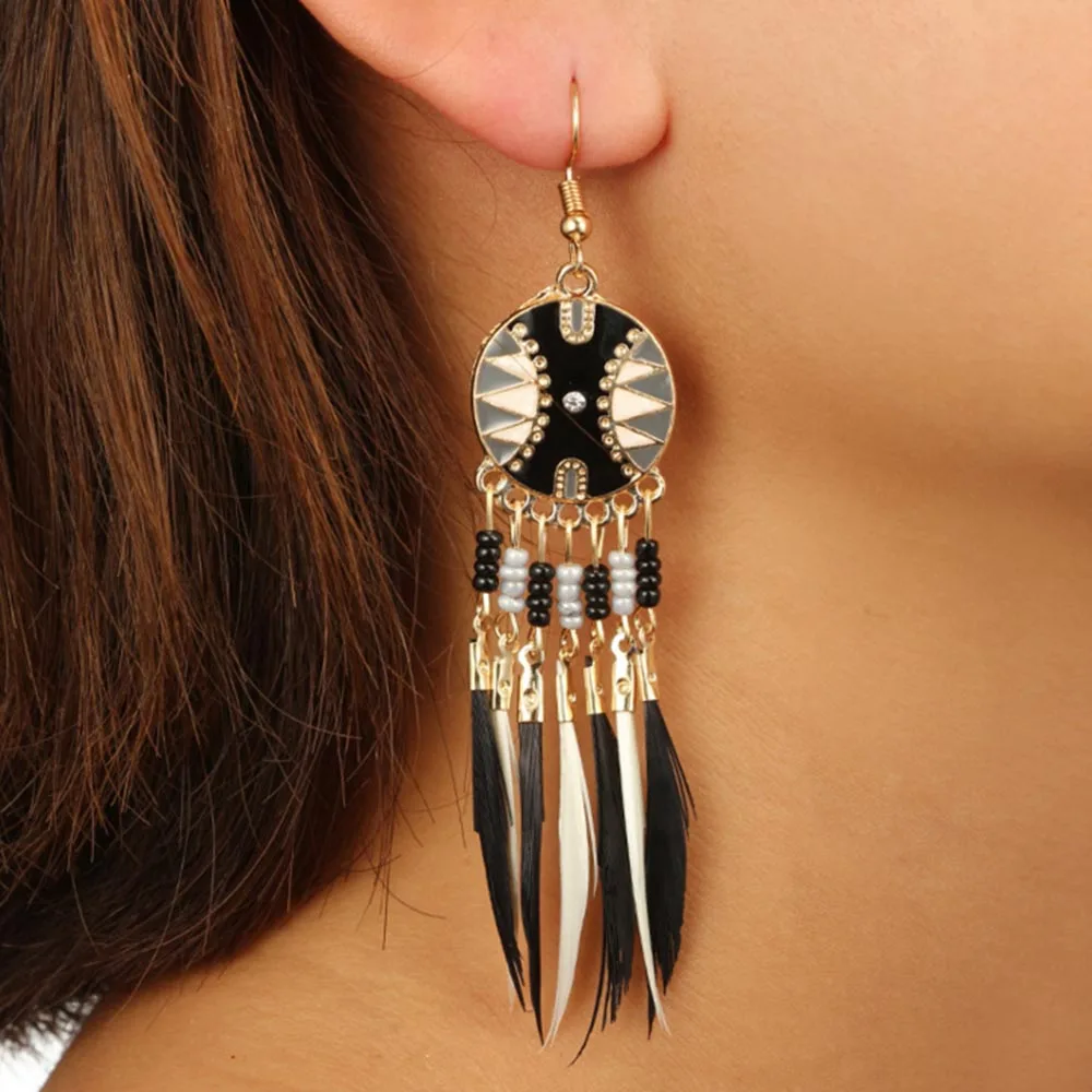 Tassel Dangle Long Earrings for Women Alloy Feather Earrings Jewelry Wedding Earrings Bride Jewelry Fashion Accessories
Tassel Dangle Long Earrings for Women Alloy Feather Earrings Jewelry Wedding Earrings Bride Jewelry Fashion Accessories