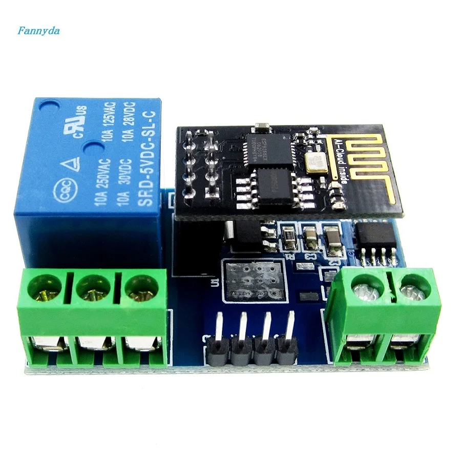 Fannyda ESP8266 5V WiFi Relay Module Things Smart Home Remote Control Switch Phone APP chip module
Fannyda ESP8266 5V WiFi Relay Module Things Smart Home Remote Control Switch Phone APP chip module