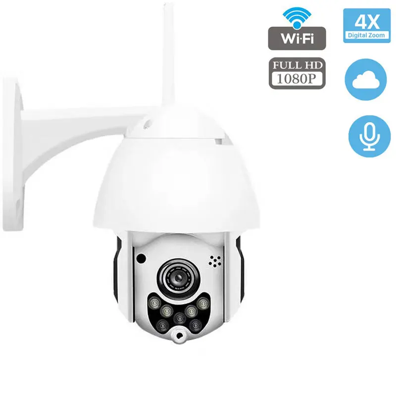 TOMLOV 1080P PTZ WIFI Camera Outdoor Speed Dome Wireless Security IP Camera Exterior Pan Tilt 4X Zoom IR CCTV Cam ip Camara
TOMLOV 1080P PTZ WIFI Camera Outdoor Speed Dome Wireless Security IP Camera Exterior Pan Tilt 4X Zoom IR CCTV Cam ip Camara