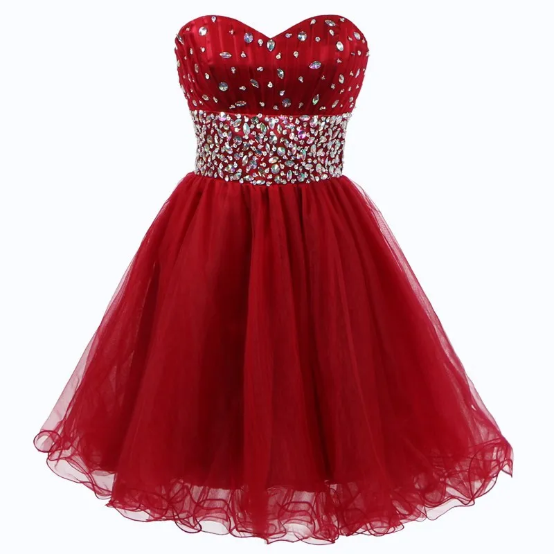 Strapless Crystal Short Homecoming Dresses In Stock Cheap Sweetheart Graduation Dress Party Gown Vestidos
Strapless Crystal Short Homecoming Dresses In Stock Cheap Sweetheart Graduation Dress Party Gown Vestidos