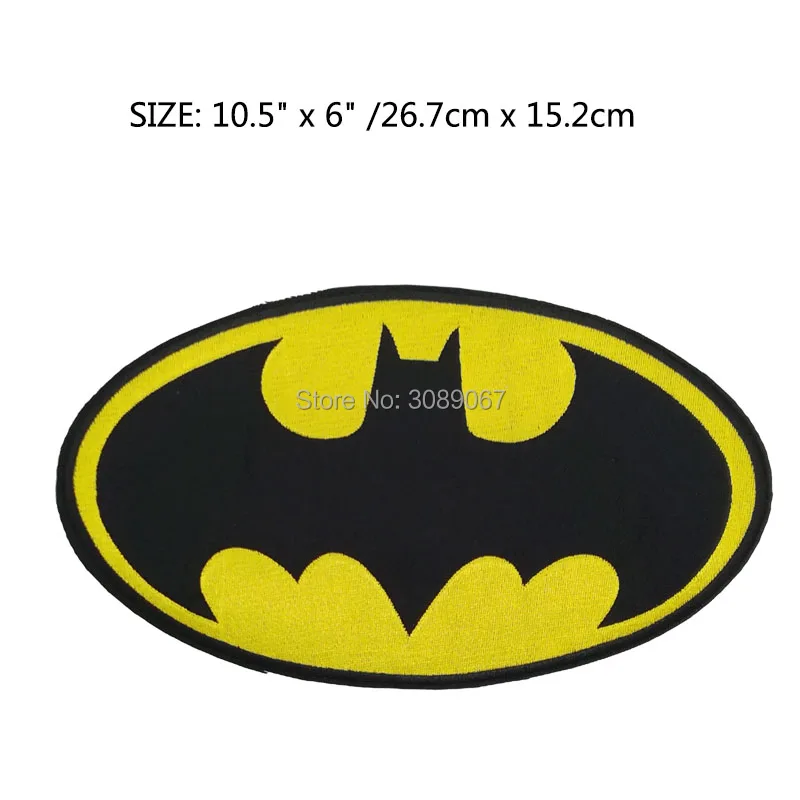 10.5" XL LARGE BATMAN classic logo IRON ON BACK PATCHES dc comics TV Movie Series Embroidered Badge Biker Vest Leather Jacket
10.5" XL LARGE BATMAN classic logo IRON ON BACK PATCHES dc comics TV Movie Series Embroidered Badge Biker Vest Leather Jacket
