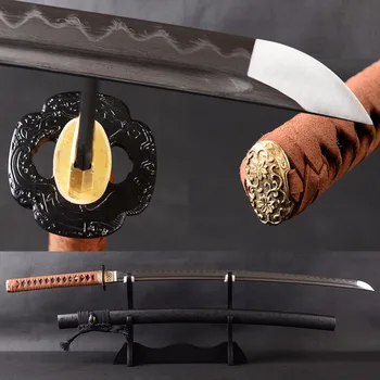 Brandon Swords Real Handmade Samurai Katana Folded Steel Clay Tempered Long Sword Distinct Hamon Japanese Sword Real Leather ito
Brandon Swords Real Handmade Samurai Katana Folded Steel Clay Tempered Long Sword Distinct Hamon Japanese Sword Real Leather ito