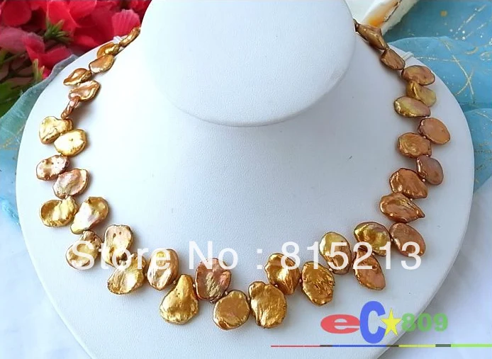 ddh001622 17" 18MM LEAFAGE COFFEE KESHI REBORN PEARL NECKLACE 14K 28% Discount (A0513)
ddh001622 17" 18MM LEAFAGE COFFEE KESHI REBORN PEARL NECKLACE 14K 28% Discount (A0513)